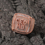Hip-hop diamond-encrusted zircon DIY letter square ring by nowadaysfashion