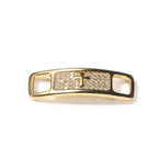 Hip-hop zircon cross smiling face broken heart shoe buckle by nowadaysfashion