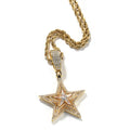 Hip-hop diamond-studded rotating five-pointed star necklace by nowadaysfashion