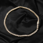 Iced Out Tennis Chain Cubic Zirconia CZ Hip Hop Necklace by nowadaysfashion