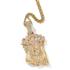 Hip Hop Iced Out CZ Jesus Piece Pendant Necklace by nowadaysfashion