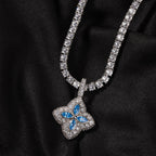 Cubic Zirconia Colorful Four-Leaf Clover Pendant by nowadaysfashion