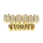 Hip-hop diamond-encrusted and gold-plated teeth grillz by nowadaysfashion