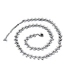 Simple wheat ear heart necklace