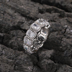 Cool and handsome men's hip-hop diamond-encrusted five-piece ring set by nowadaysfashion