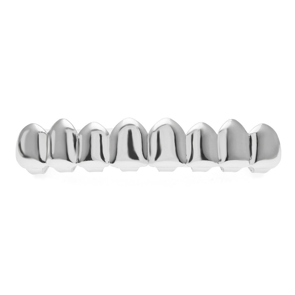 Hip-hop polished braces with gold electroplating by nowadaysfashion
