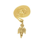 Hip Hop Winged Angel Pendant Necklace by nowadaysfashion