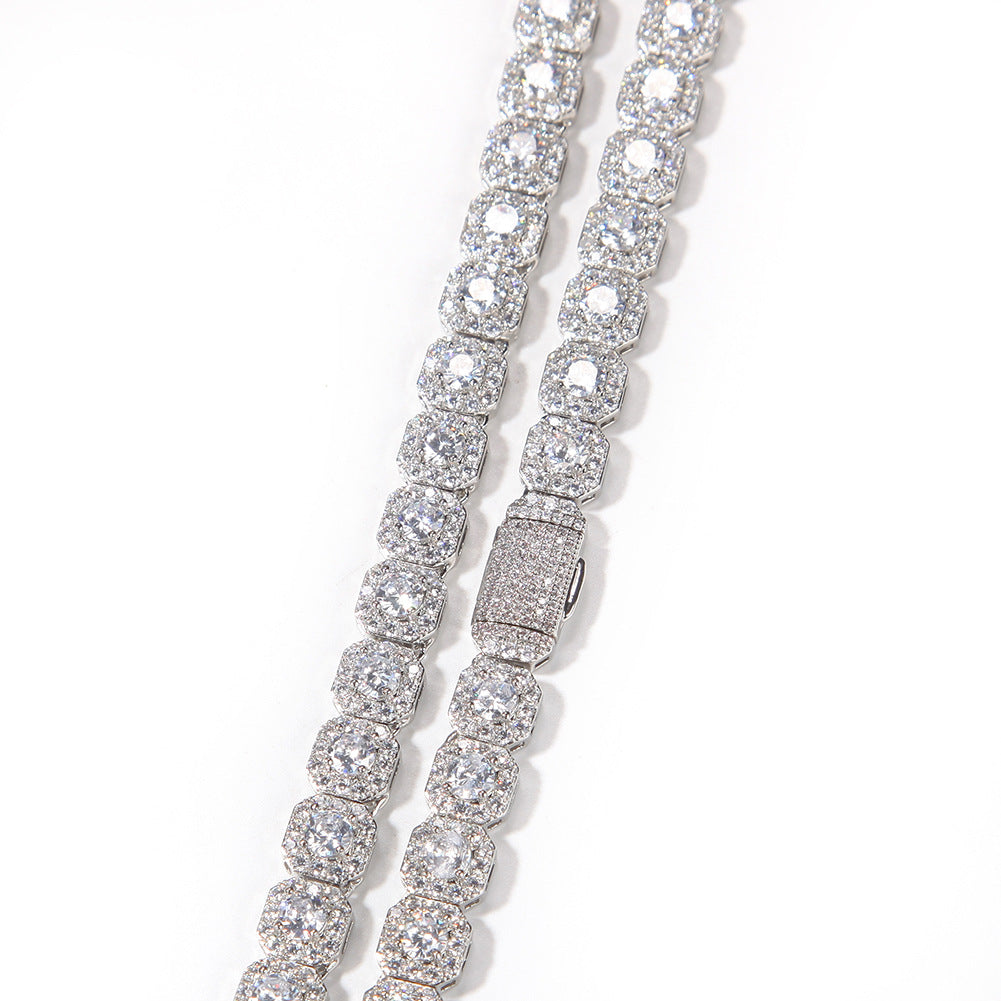 Hip-hop 9mm zircon-encrusted rock candy bracelet by nowadaysfashion