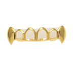 Hip-hop polished braces with gold electroplating by nowadaysfashion