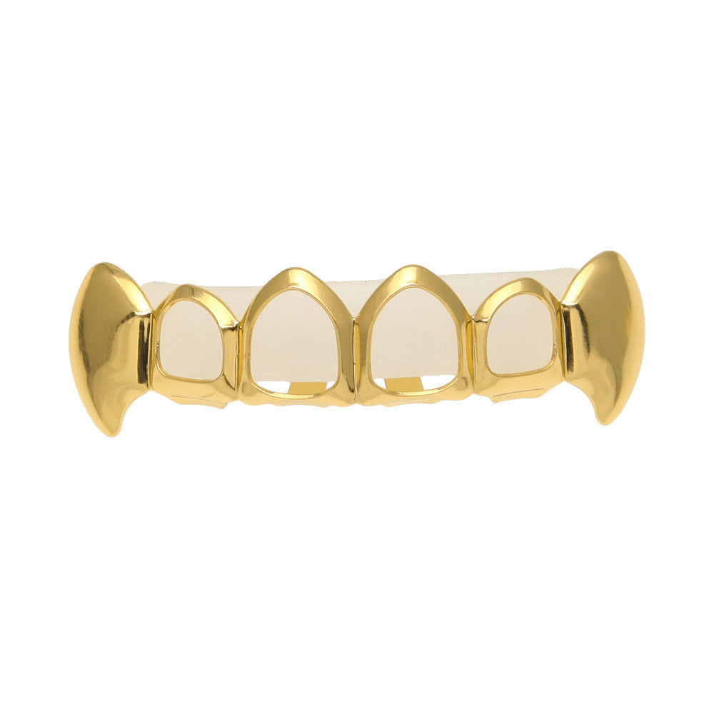 Hip-hop polished braces with gold electroplating by nowadaysfashion