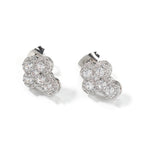 Hip-hop fashion diamond-encrusted cross stud earrings by nowadaysfashion