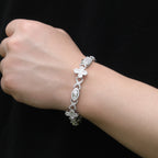 Hip Hop Zirconia Eye Cross Bracelet by nowadaysfashion