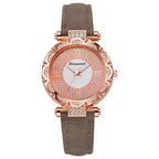 Korean-style quartz watch with a simple leather strap. by nowadaysfashion