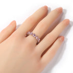 Hip-hop single-row heart-shaped zircon rings by nowadaysfashion