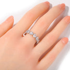 Hip-hop single-row heart-shaped zircon rings by nowadaysfashion