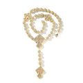 Hip Hop Beaded Zirconia Cross Necklace by nowadaysfashion