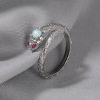 Zircon snake open ring by nowadaysfashion