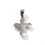 Hip-hop copper-inlaid purple zircon cross necklace by nowadaysfashion