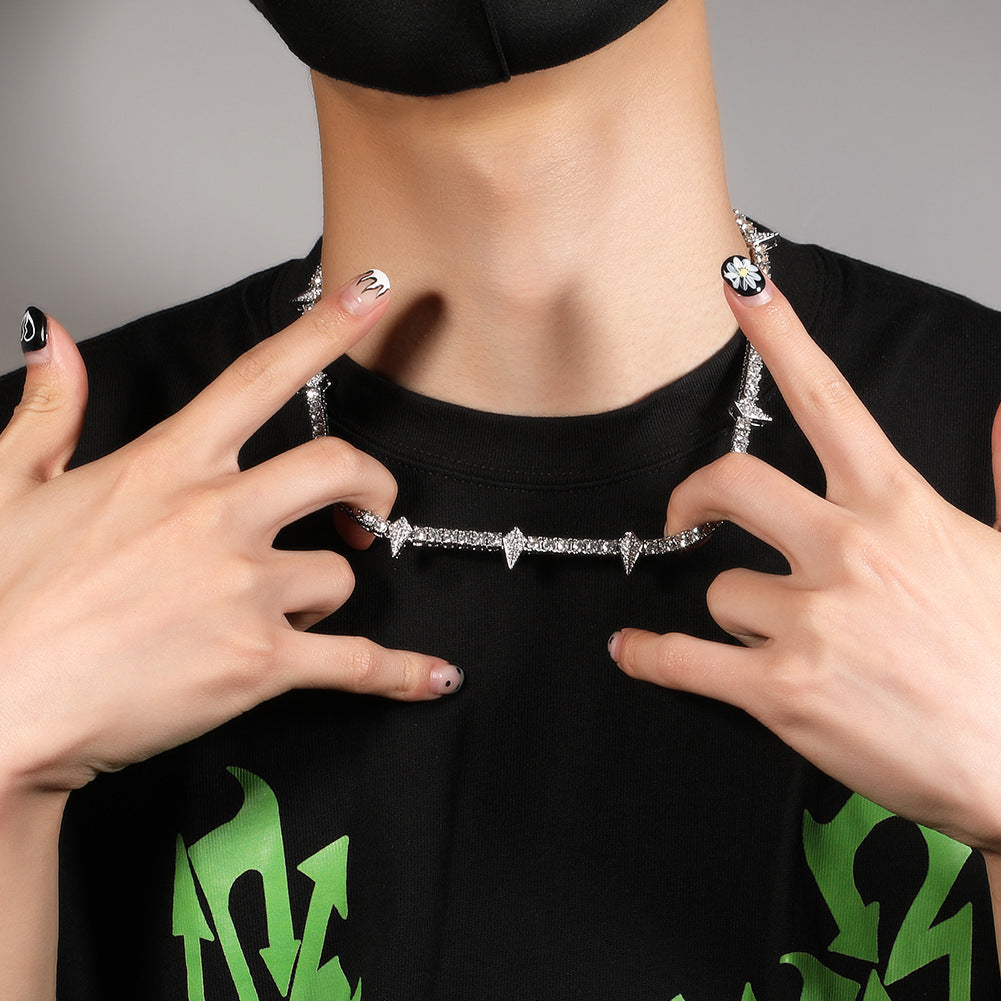 Hip-hop Black Panther zircon tennis chain by nowadaysfashion
