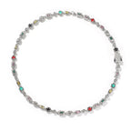 Hip-Hop Diamond-Encrusted 6mm Colored Gemstone Bracelet by nowadaysfashion