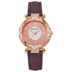 Korean-style quartz watch with a simple leather strap. by nowadaysfashion