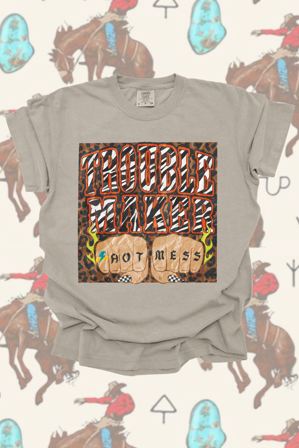Trouble Maker Graphic Tee by Spurs & Spades Boutique