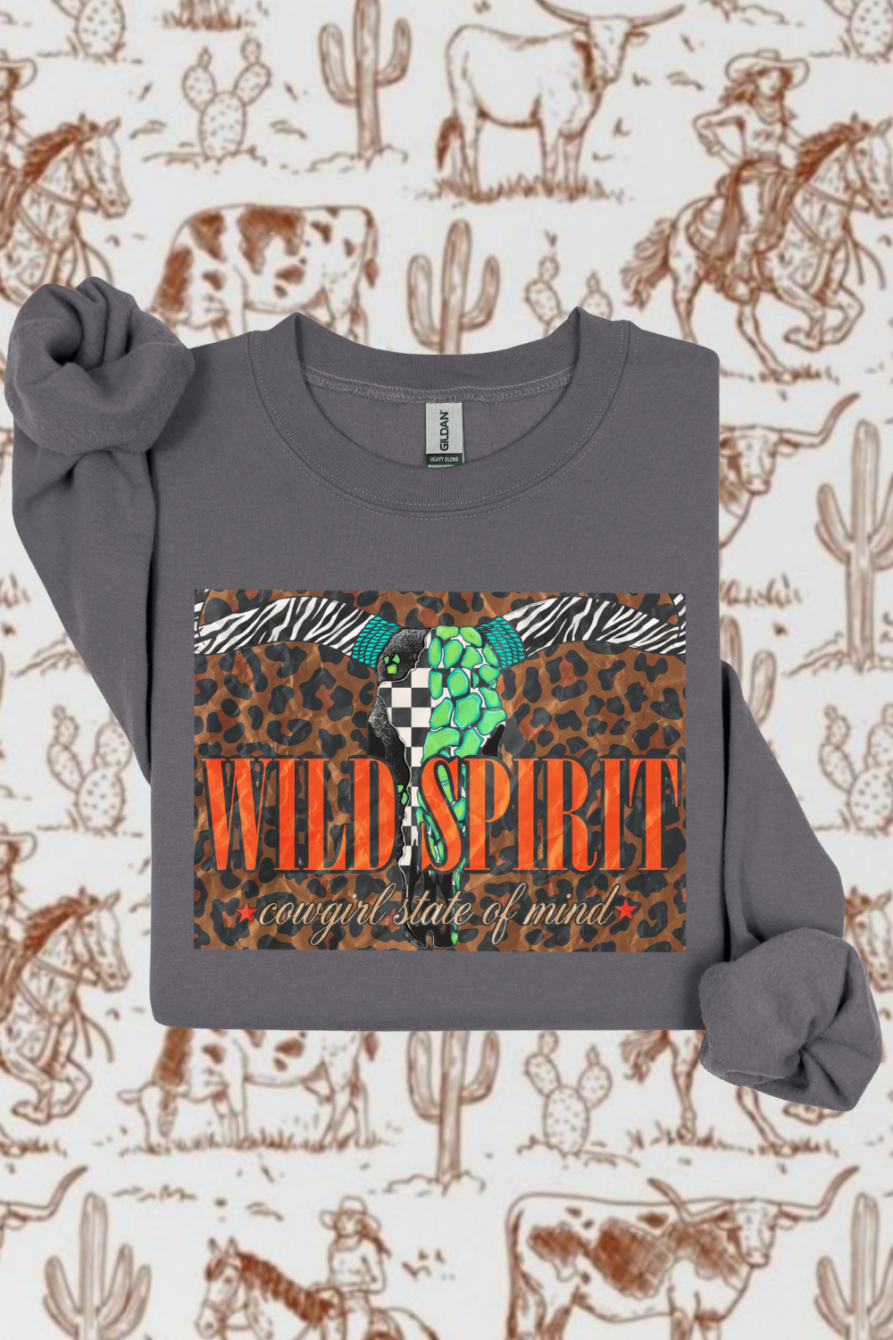 Wild Spirit Sweatshirt by Spurs & Spades Boutique