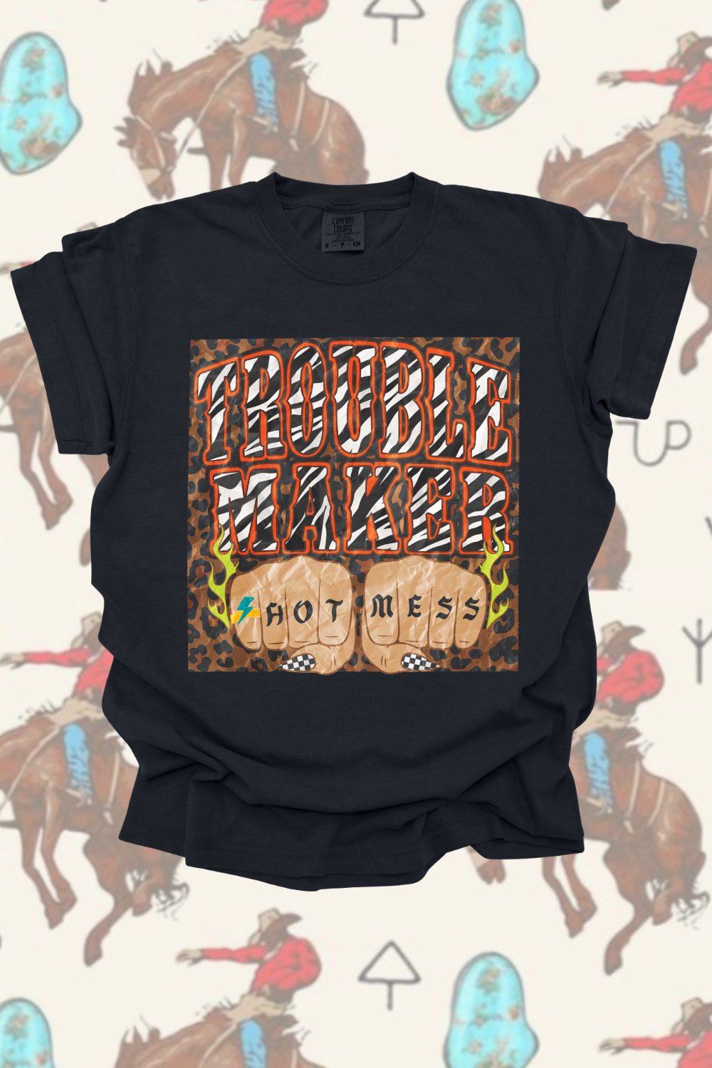 Trouble Maker Graphic Tee by Spurs & Spades Boutique