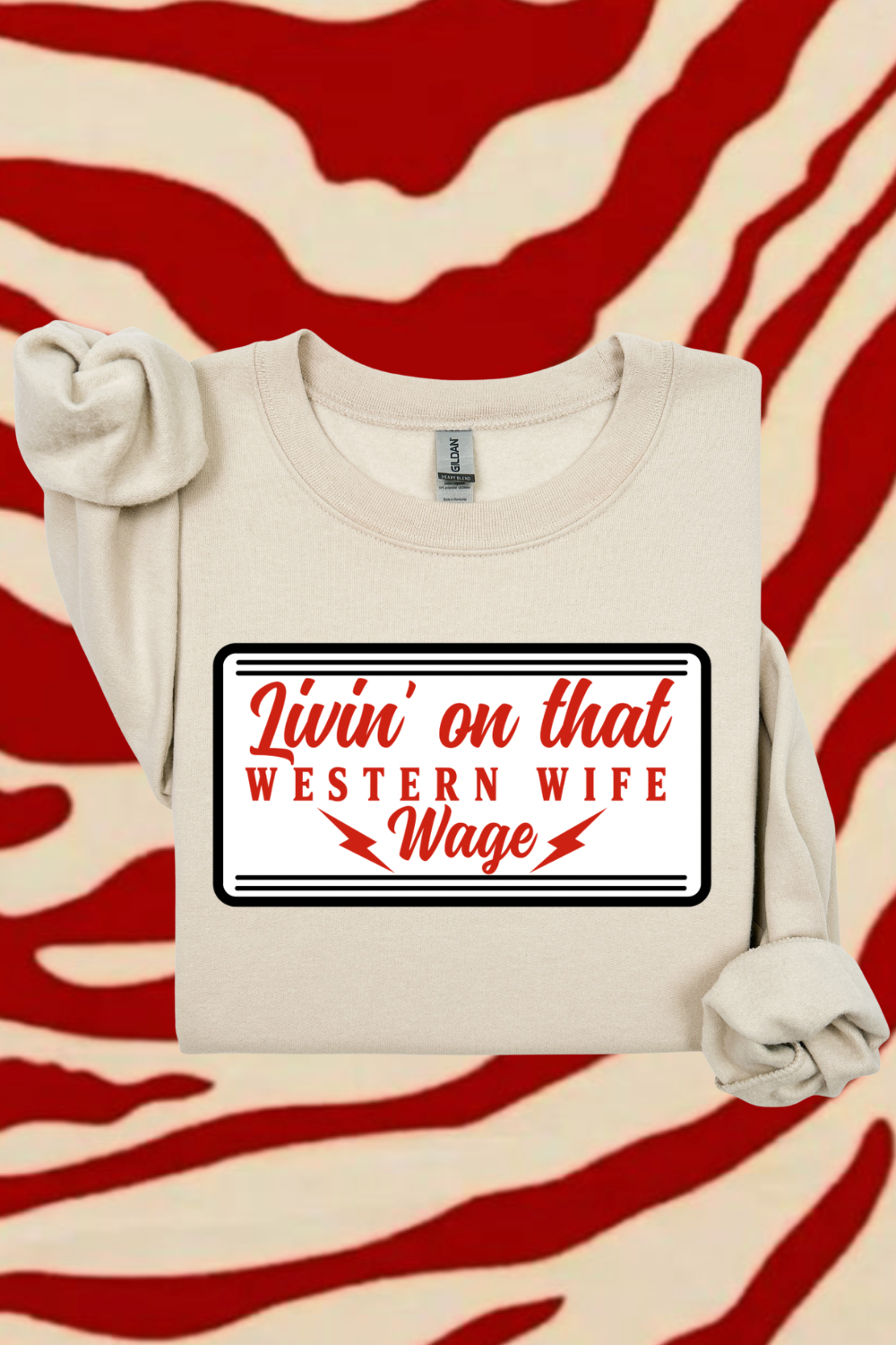Western Wife Wage Sweatshirt by Spurs & Spades Boutique