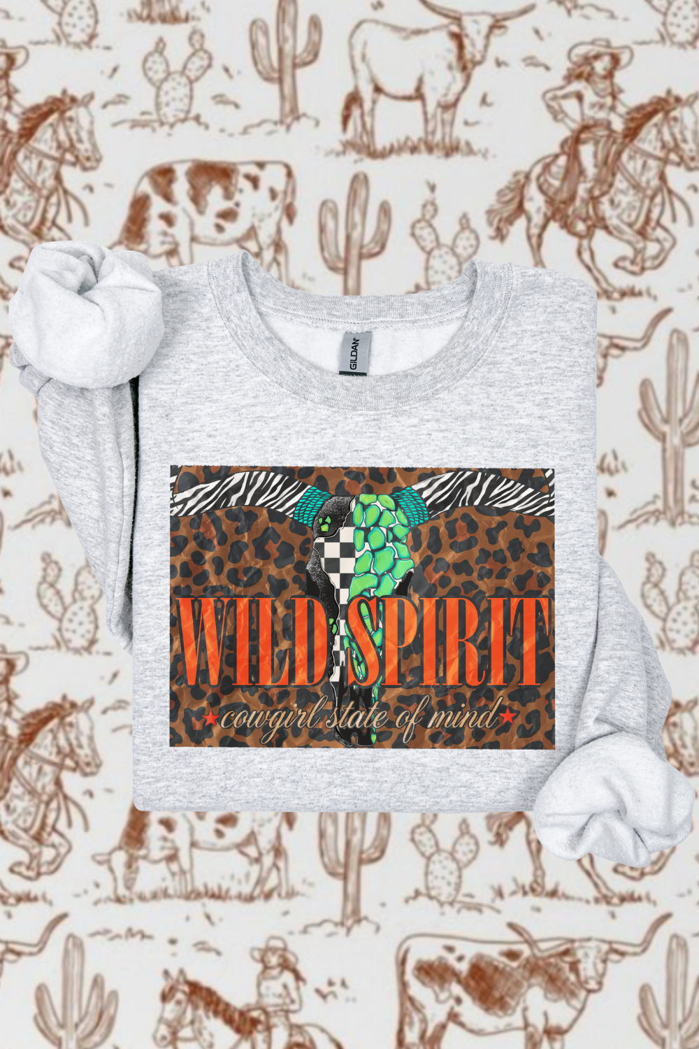 Wild Spirit Sweatshirt by Spurs & Spades Boutique