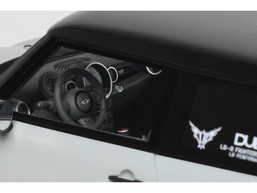 2015 Mini Cooper R56 LB-Works "LB Nation" Gray with Black Top Limited Edition to 999 pieces Worldwide 1/18 Model Car by Otto Mobile by LuxuryLifeWay Online Store