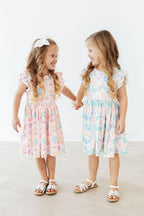 Off to the Circus Flutter Sleeve Twirl Dress by Mila & Rose ®