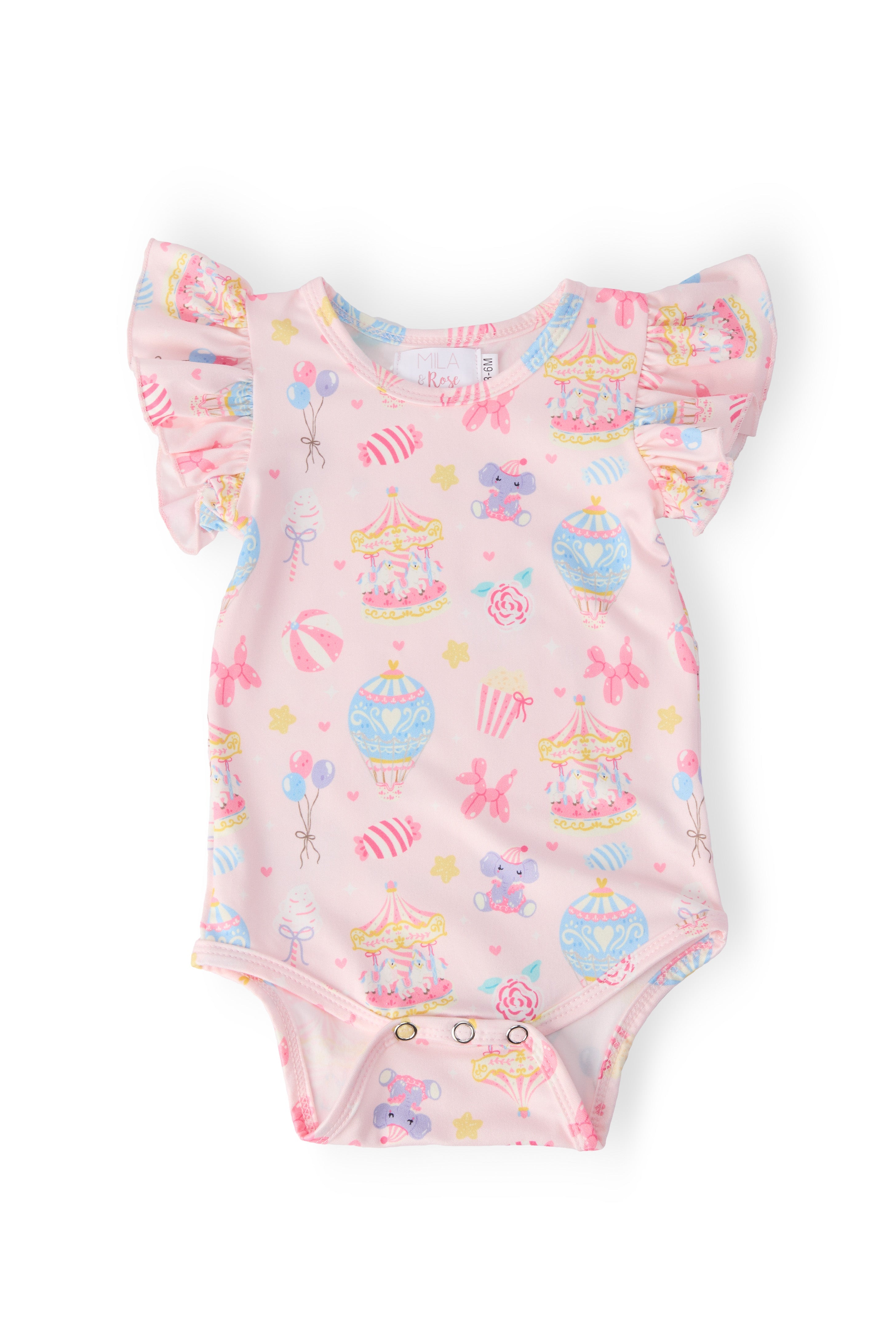 Off to the Circus S/S Flutter Bodysuit by Mila & Rose ®