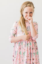 Once Upon a Time 3/4 Sleeve Pocket Twirl Dress by Mila & Rose ®