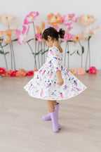 Out of this World 3/4 Sleeve Pocket Twirl Dress by Mila & Rose ®