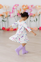 Out of this World 3/4 Sleeve Pocket Twirl Dress by Mila & Rose ®
