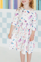 Out of this World 3/4 Sleeve Pocket Twirl Dress by Mila & Rose ®