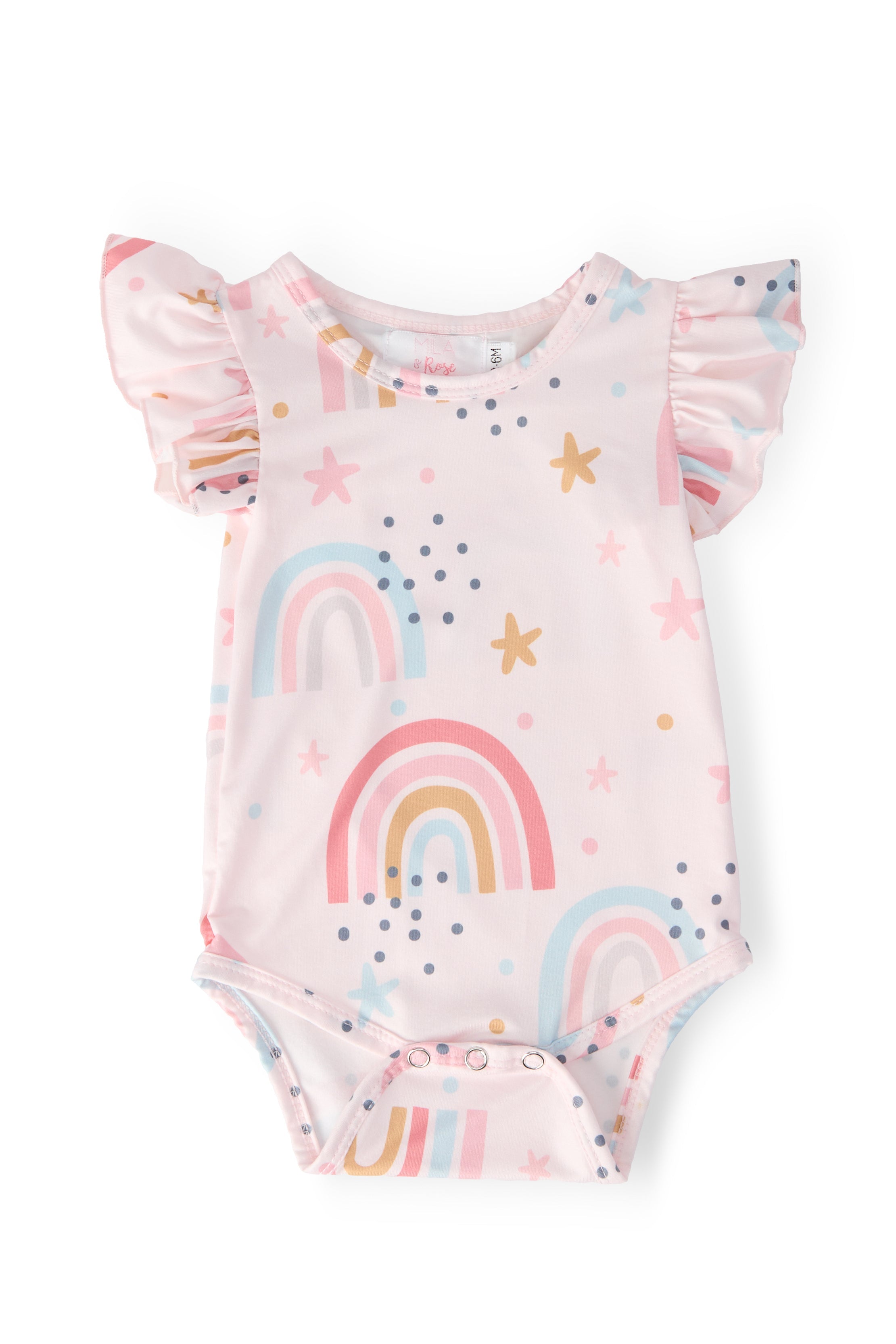 Over the Rainbow S/S Flutter Bodysuit by Mila & Rose ®