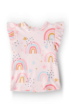 Over the Rainbow S/S Ruffle Tee by Mila & Rose ®