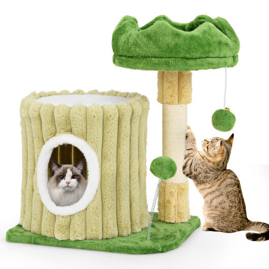 Cute Cat Tree with Sisal Scratching Posts and Dangling Ball by LuxuryLifeWay Online Store