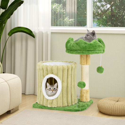 Cute Cat Tree with Sisal Scratching Posts and Dangling Ball by LuxuryLifeWay Online Store