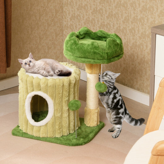 Cute Cat Tree with Sisal Scratching Posts and Dangling Ball by LuxuryLifeWay Online Store