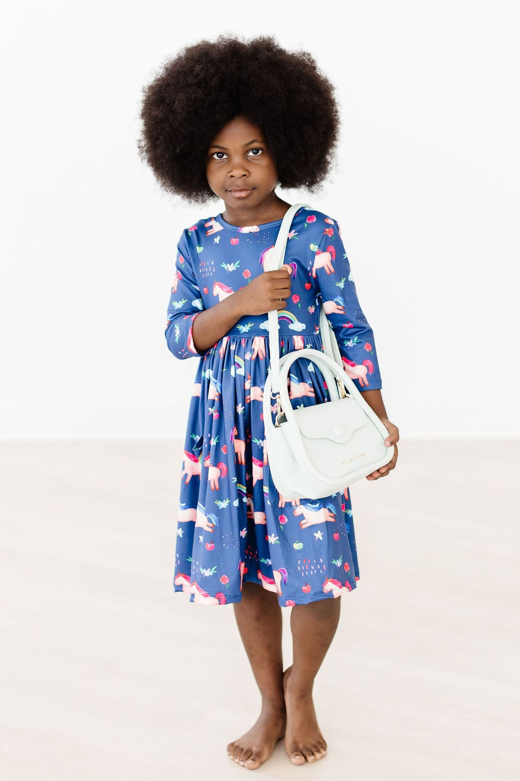 Painted Skies 3/4 Sleeve Pocket Twirl Dress by Mila & Rose ®