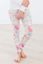 Pastel Floral Bunnies Leggings by Mila & Rose ®