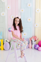 Pastel Floral Bunnies Leggings by Mila & Rose ®