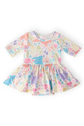 Pastel Floral Bunnies Twirl Bodysuit by Mila & Rose ®