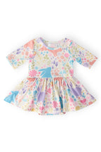 Pastel Floral Bunnies Twirl Bodysuit by Mila & Rose ®