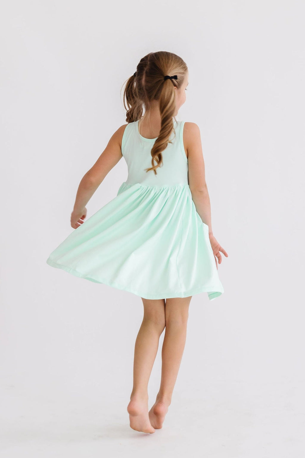Pastel Green Tank Pocket Twirl Dress by Mila & Rose ®