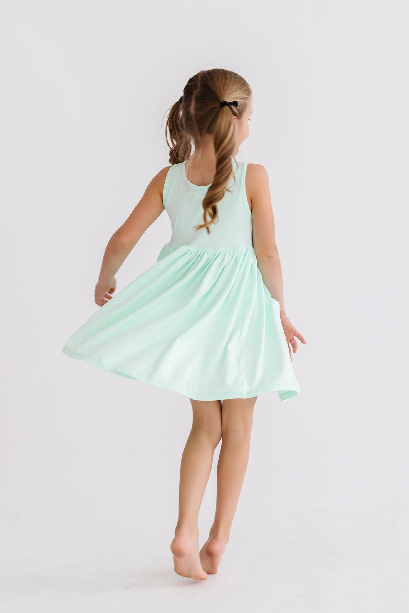 Pastel Green Tank Pocket Twirl Dress by Mila & Rose ®