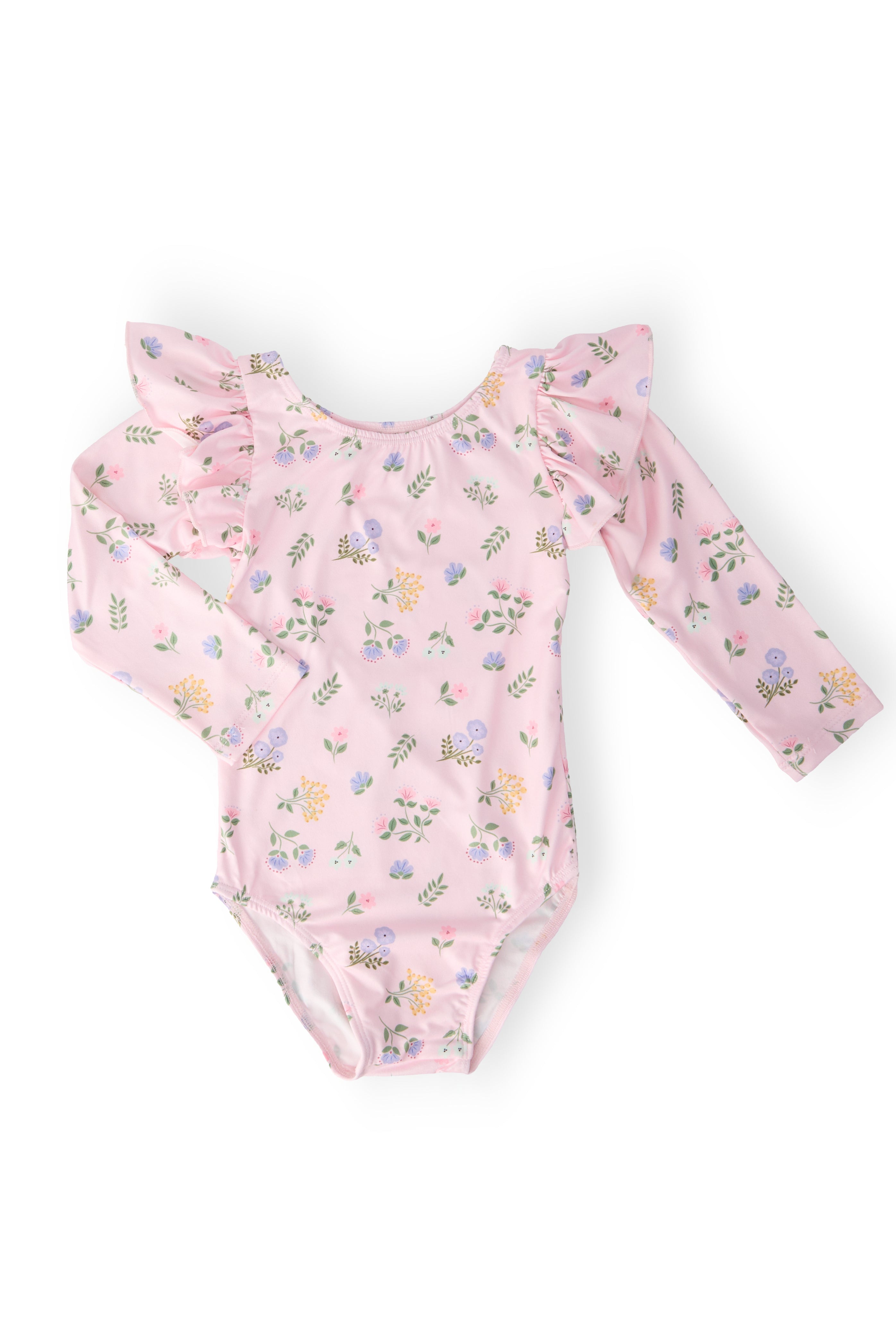 Pastel Petals L/S Flutter Sleeve Leotard by Mila & Rose ®
